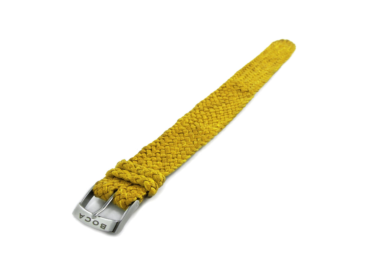 Yellow leather watch strap - one piece - - BOCA MMXII - Official website
