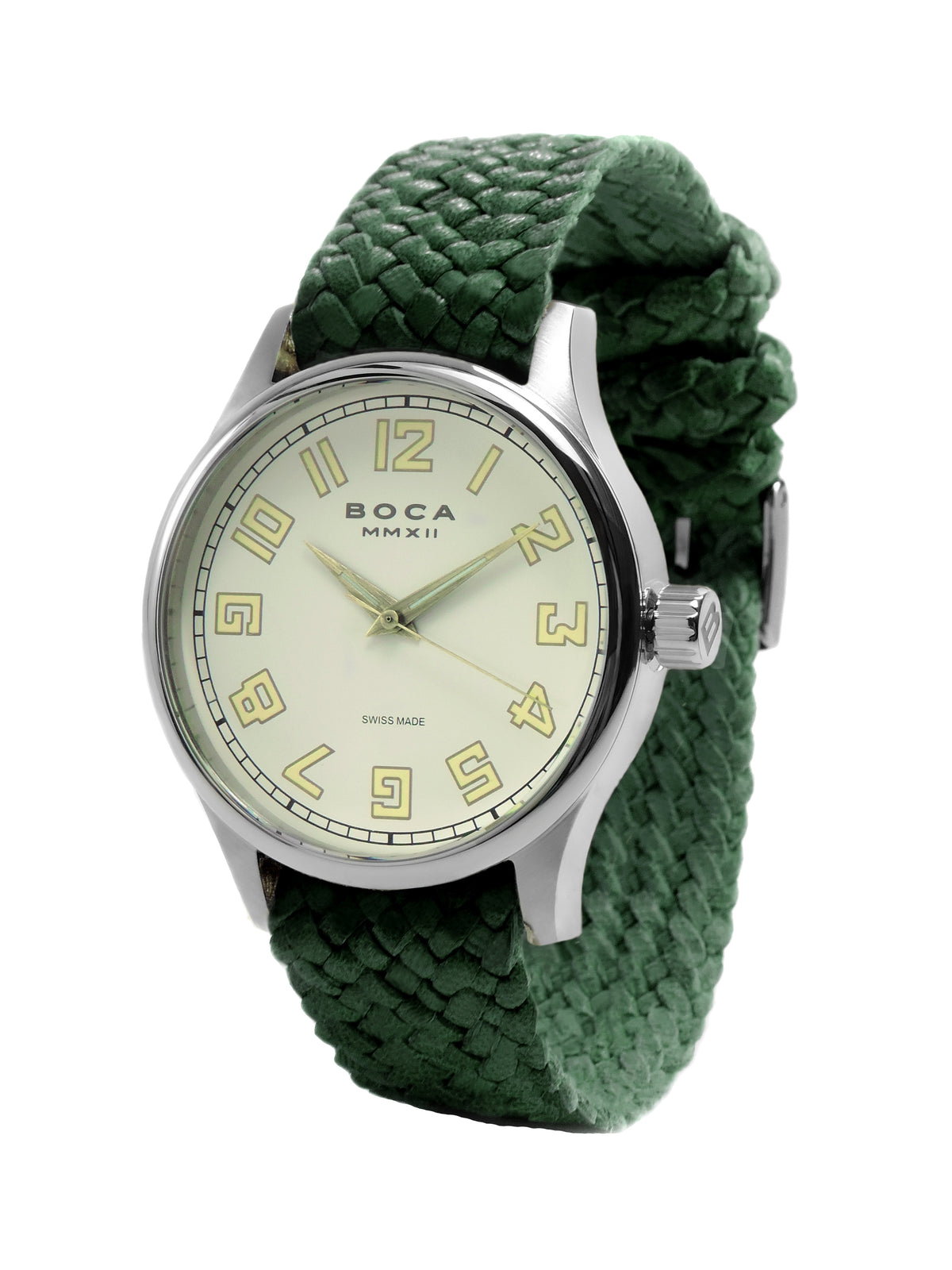 Primero Beige - Forest Green Wristband - BOCA MMXII - Official website