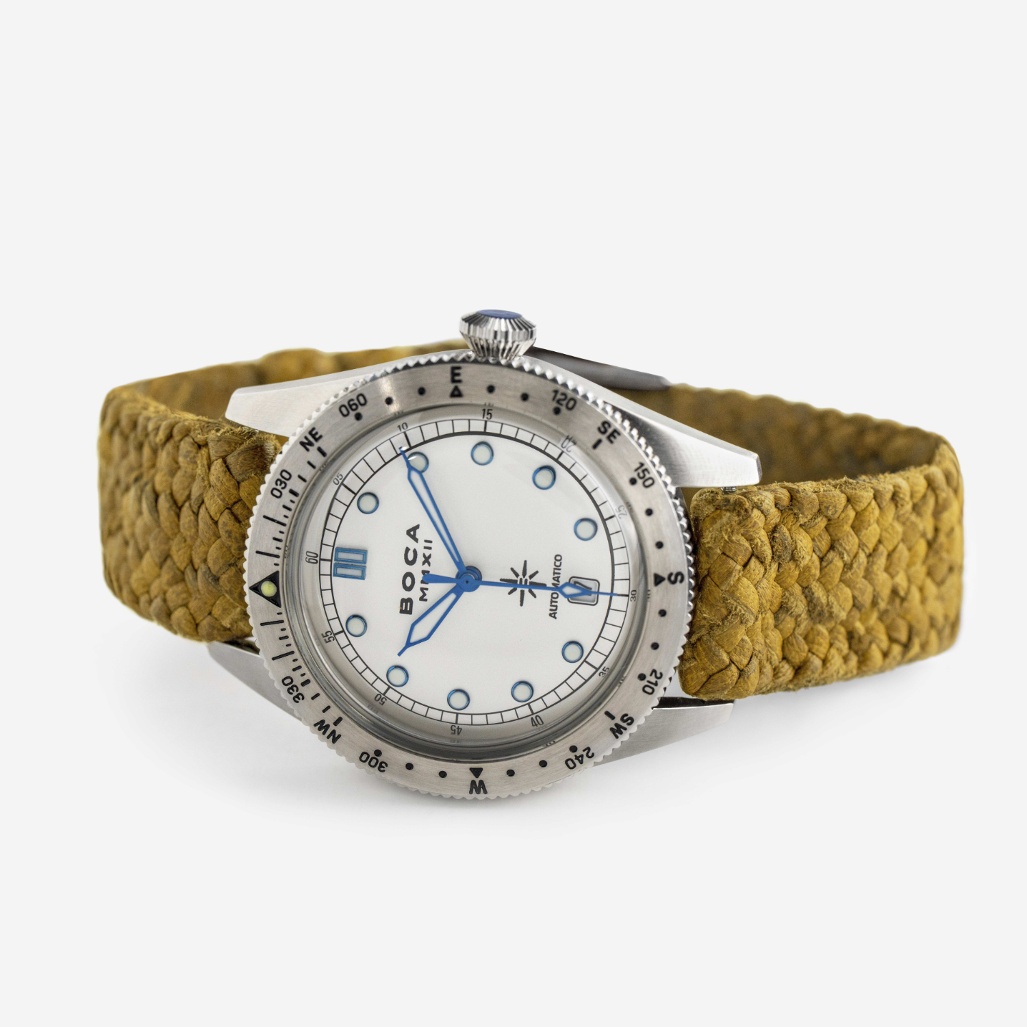 Coiba Automatic White with Camel Wristband