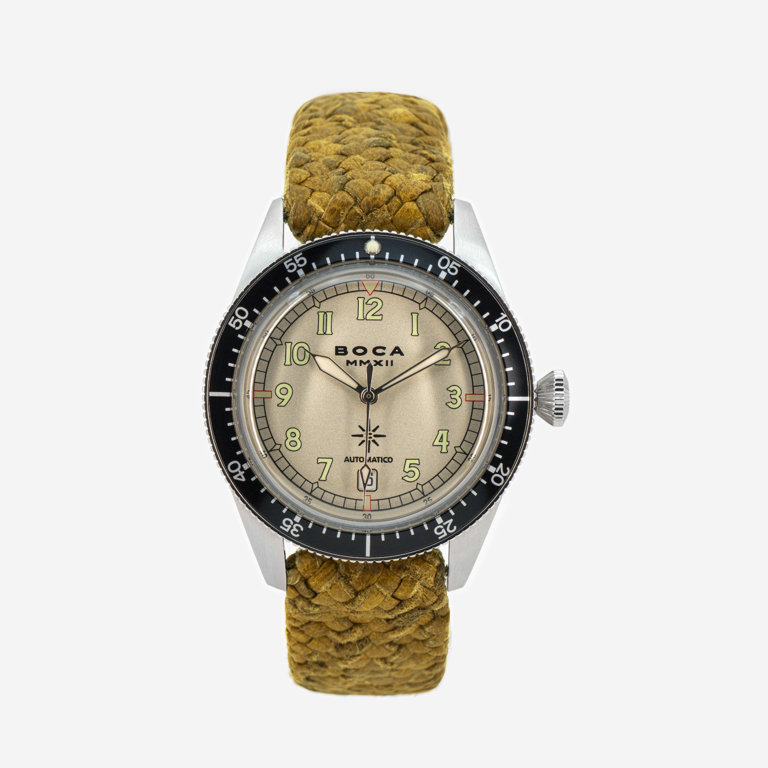 Coiba Automatic Ivory with Camel Wristband