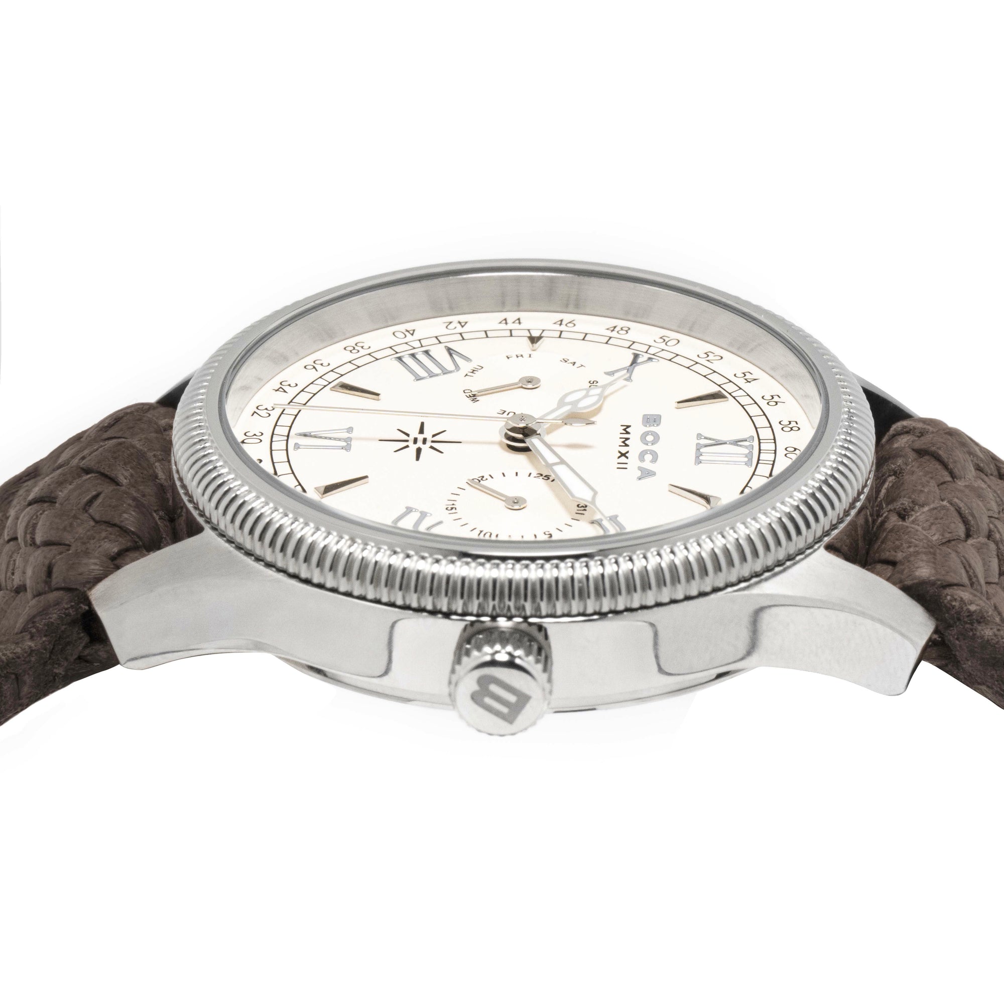 Imperiale Ivory with Brown Wristband