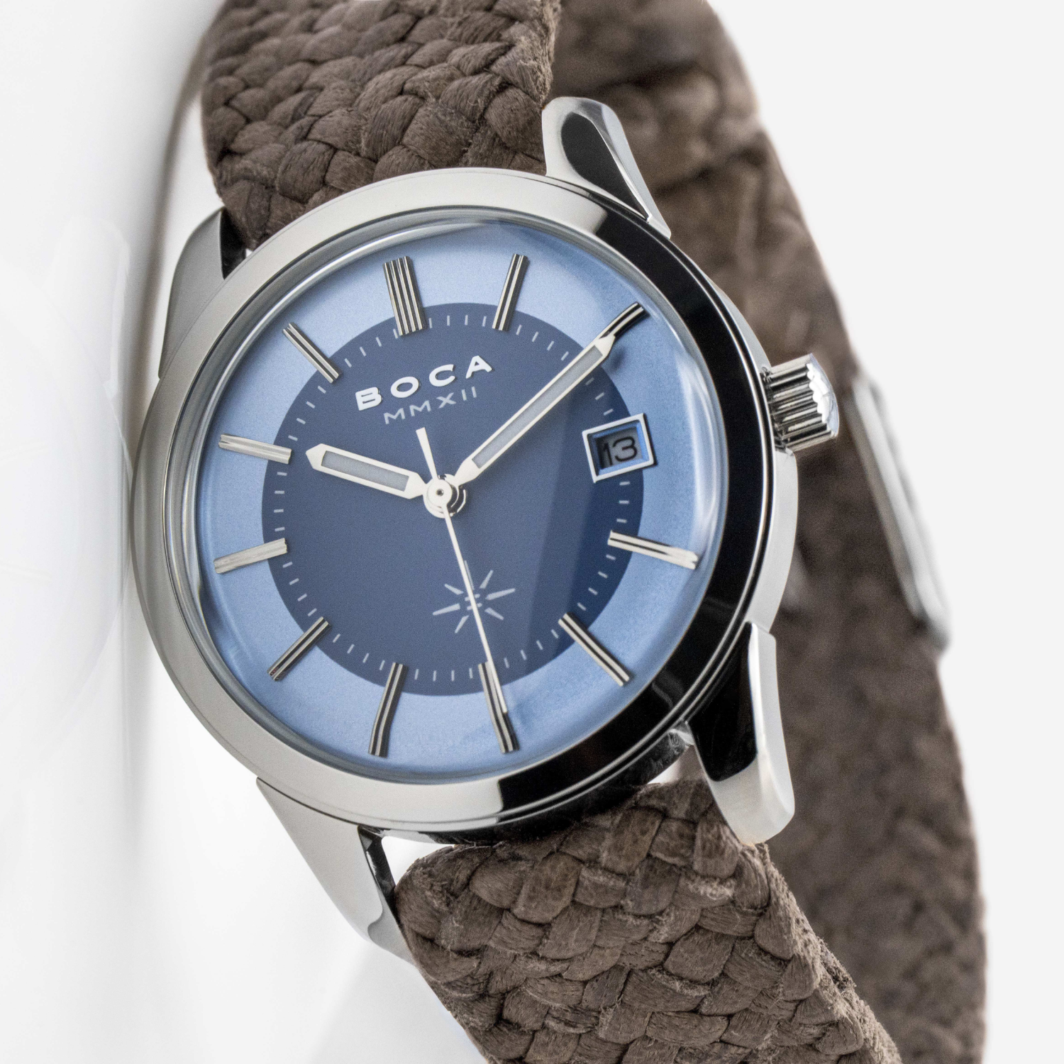 Heritage Light Blue with Brown Wristband