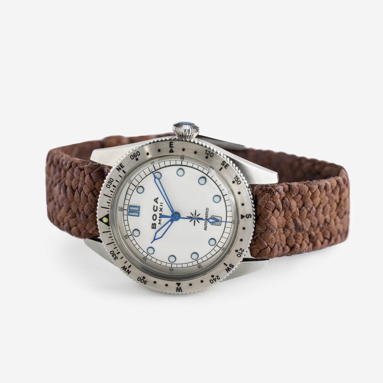 Coiba Automatic White with Tobacco Wristband