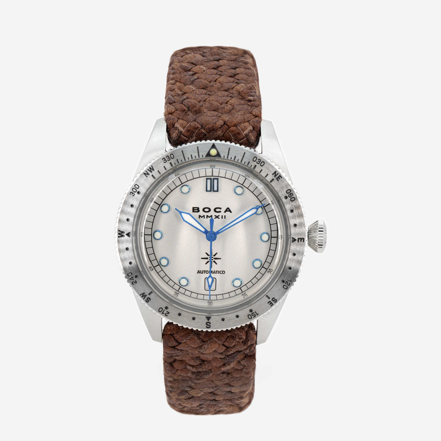 Coiba Automatic White with Tobacco Wristband