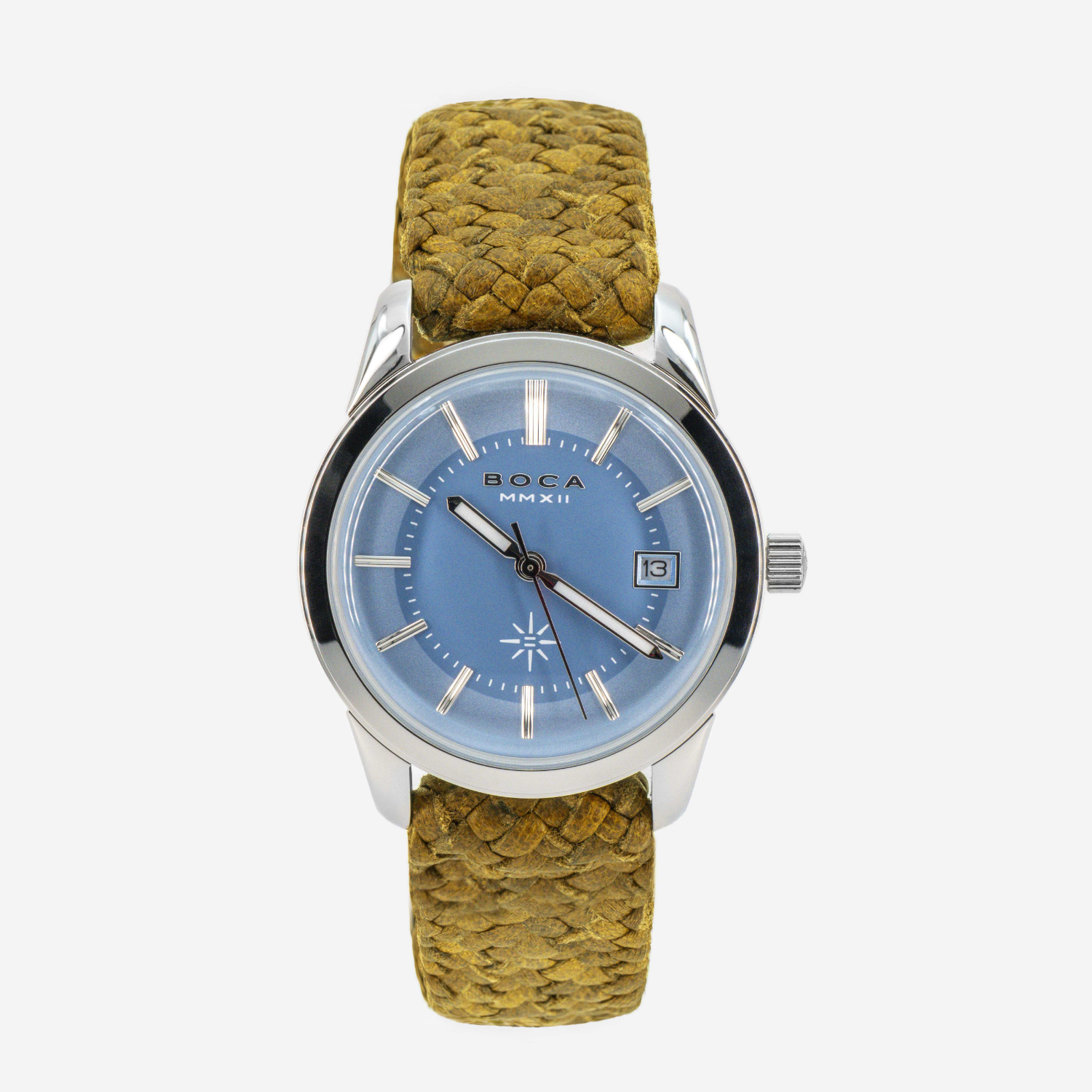 Heritage Light Blue with Camel Wristband