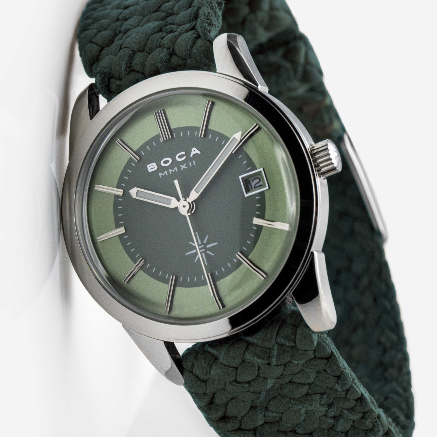 Heritage Sage with Forest Green Wristband