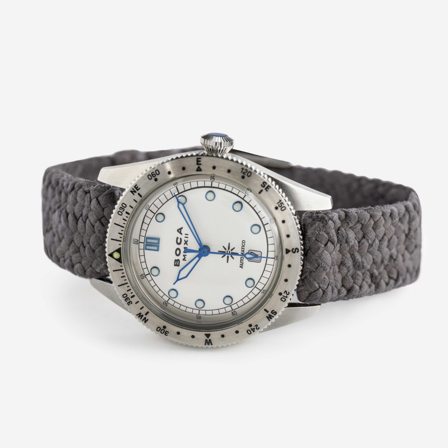 Coiba Automatic White with Grey Wristband