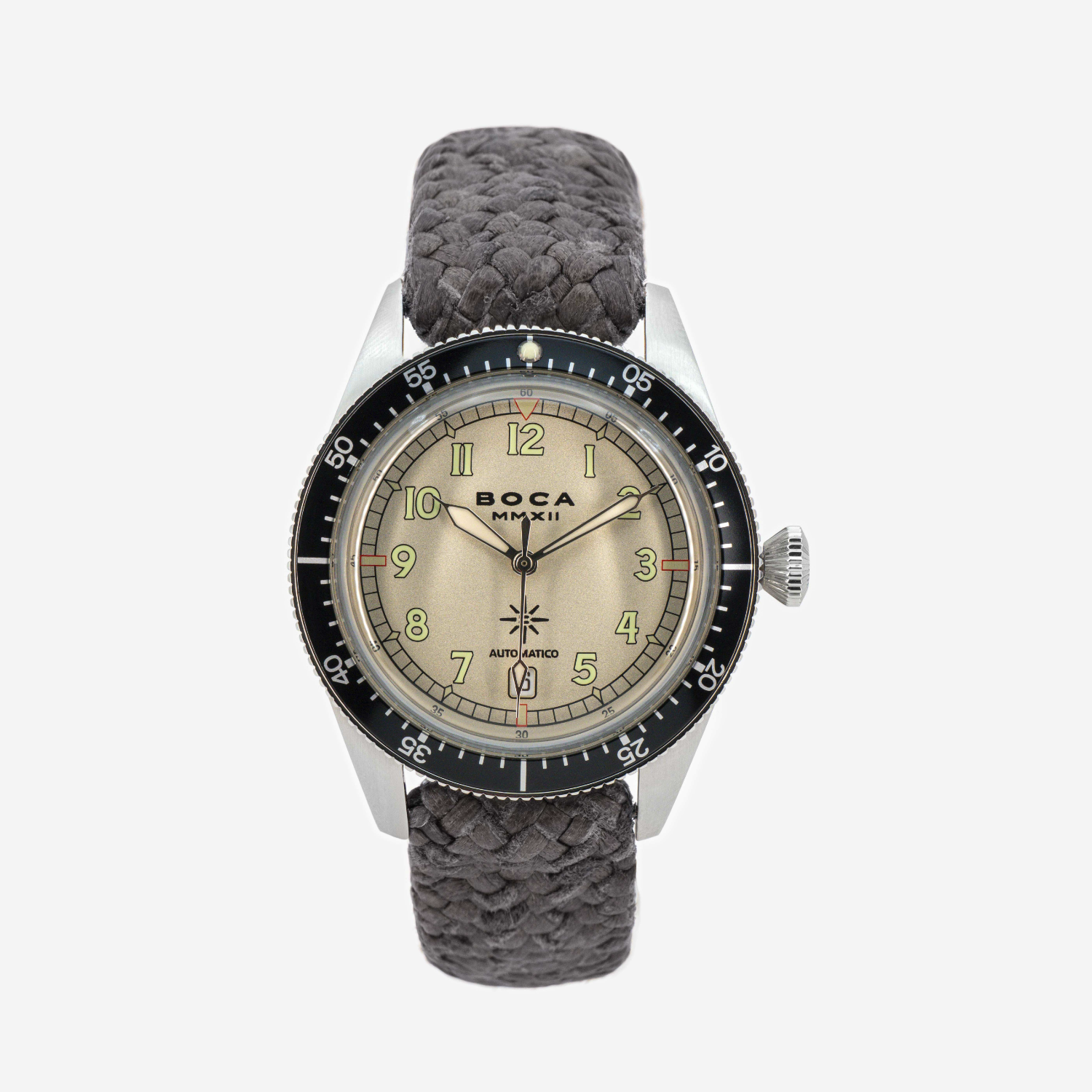 Coiba Automatic Ivory with Grey Wristband