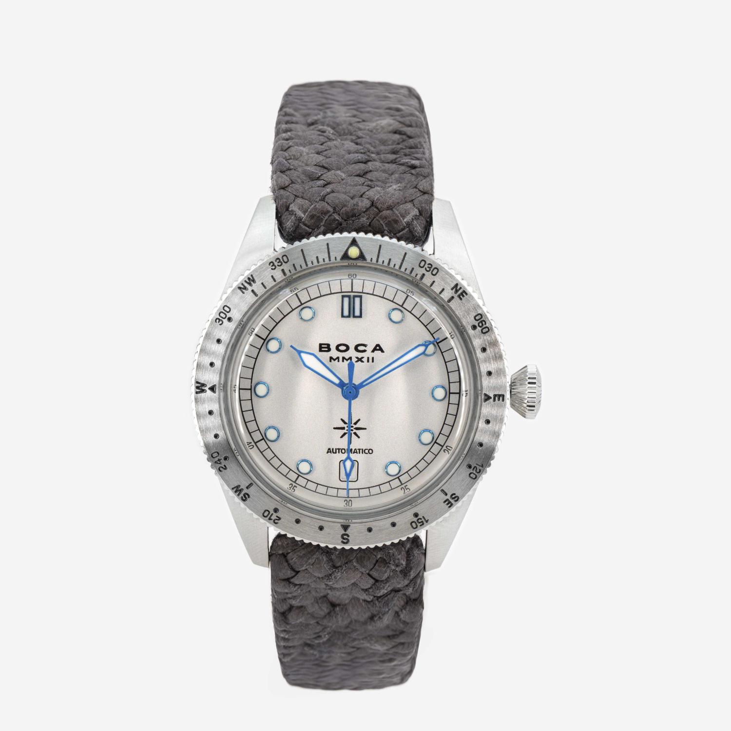 Coiba Automatic White with Grey Wristband