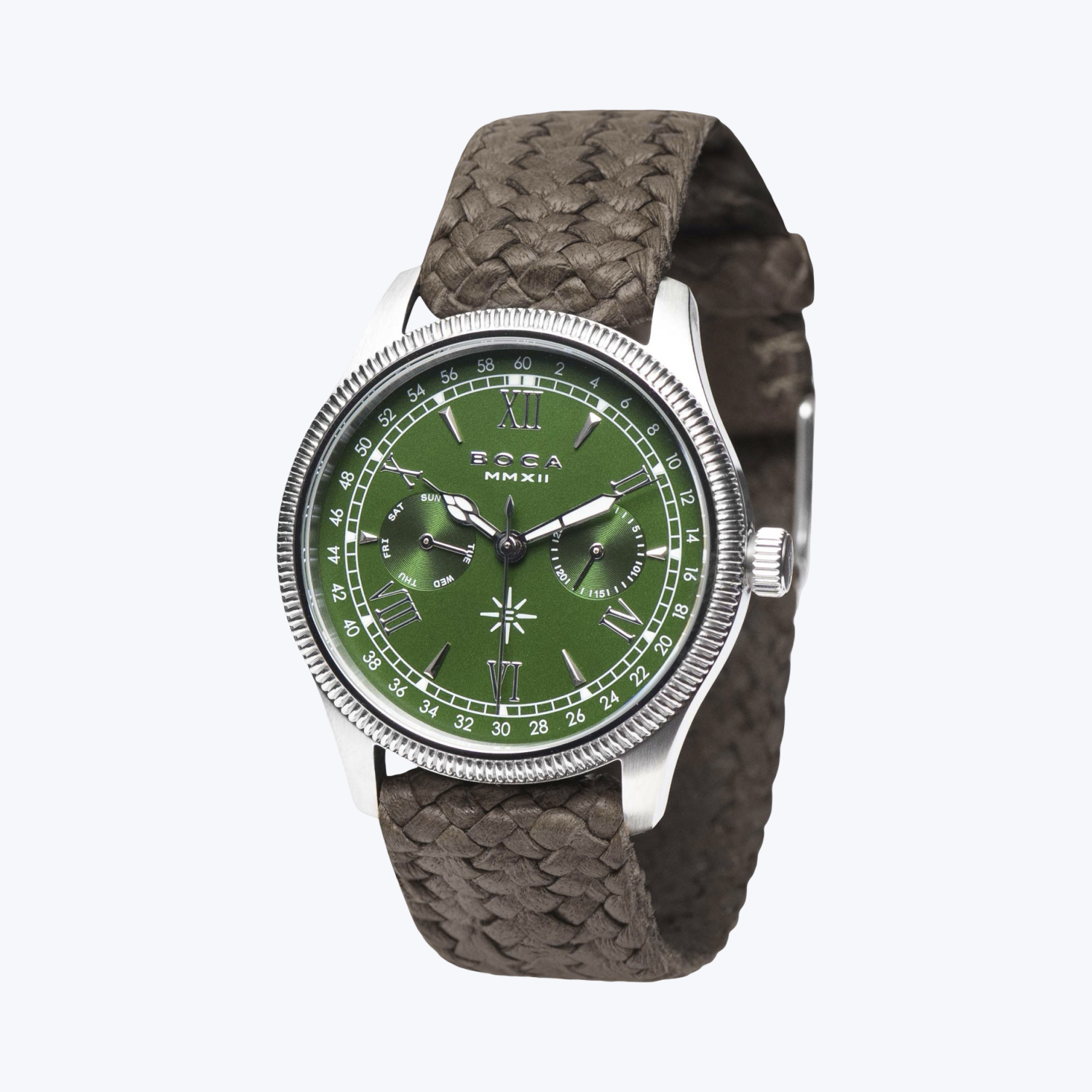 Imperiale Green with Brown Wristband