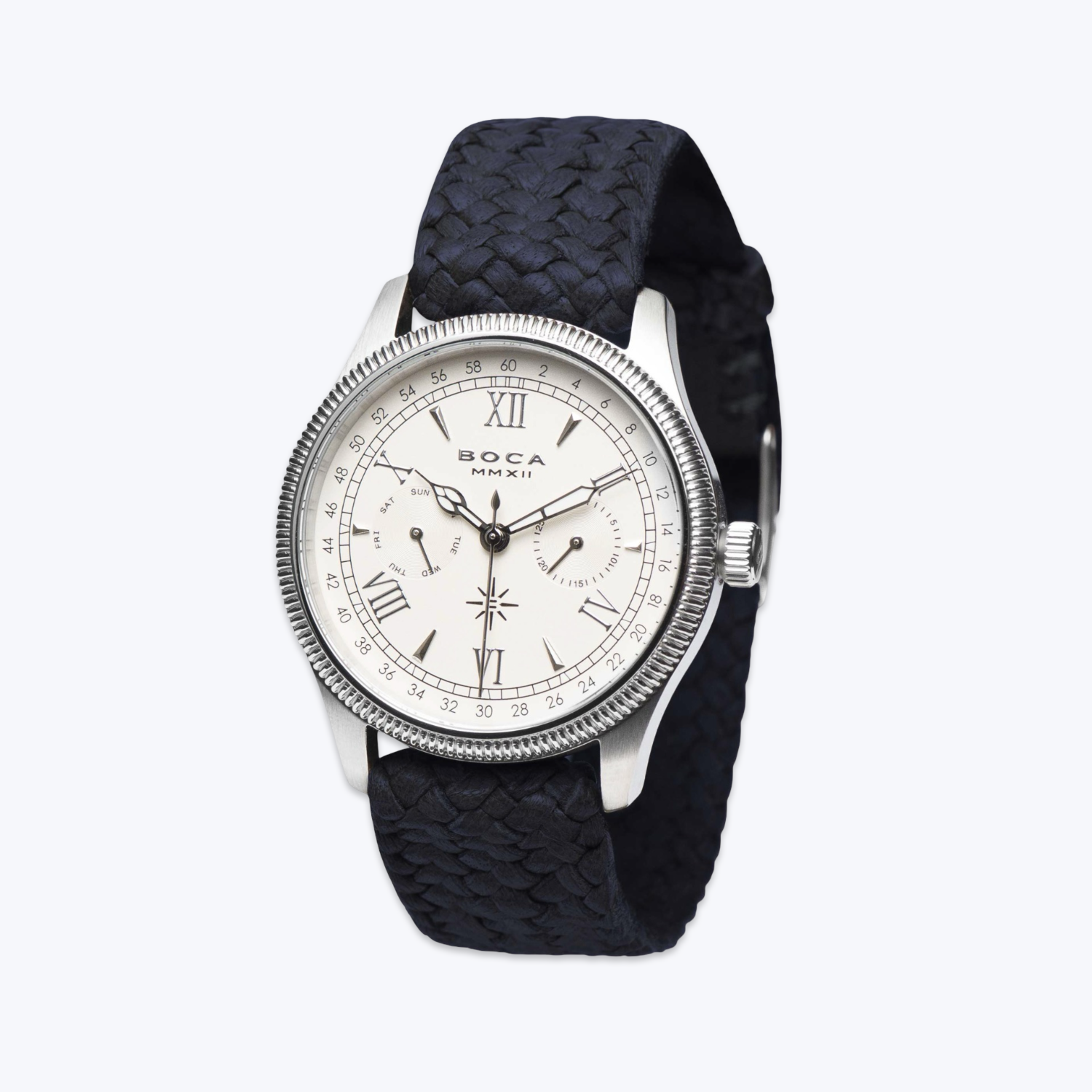 Imperiale Ivory with Night Blue Wristband