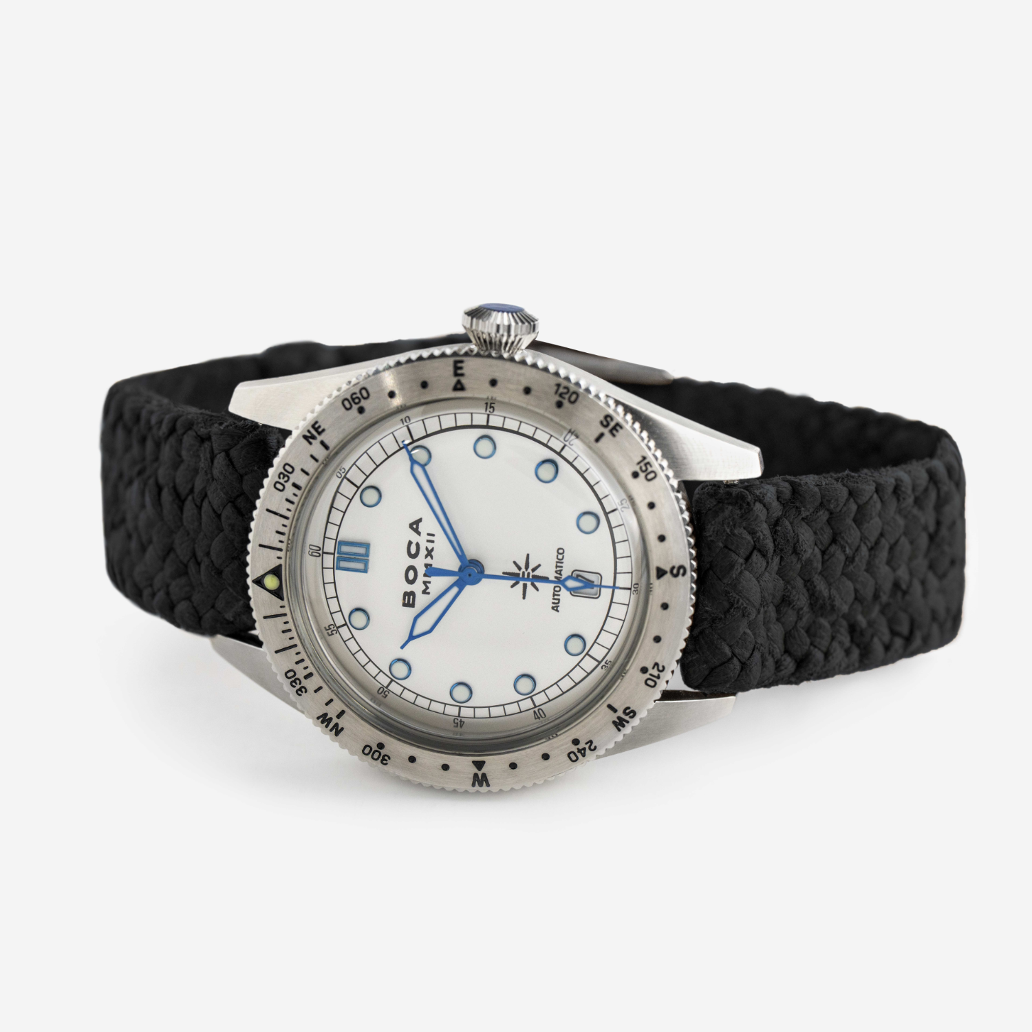 Coiba Automatic White with Black Wristband