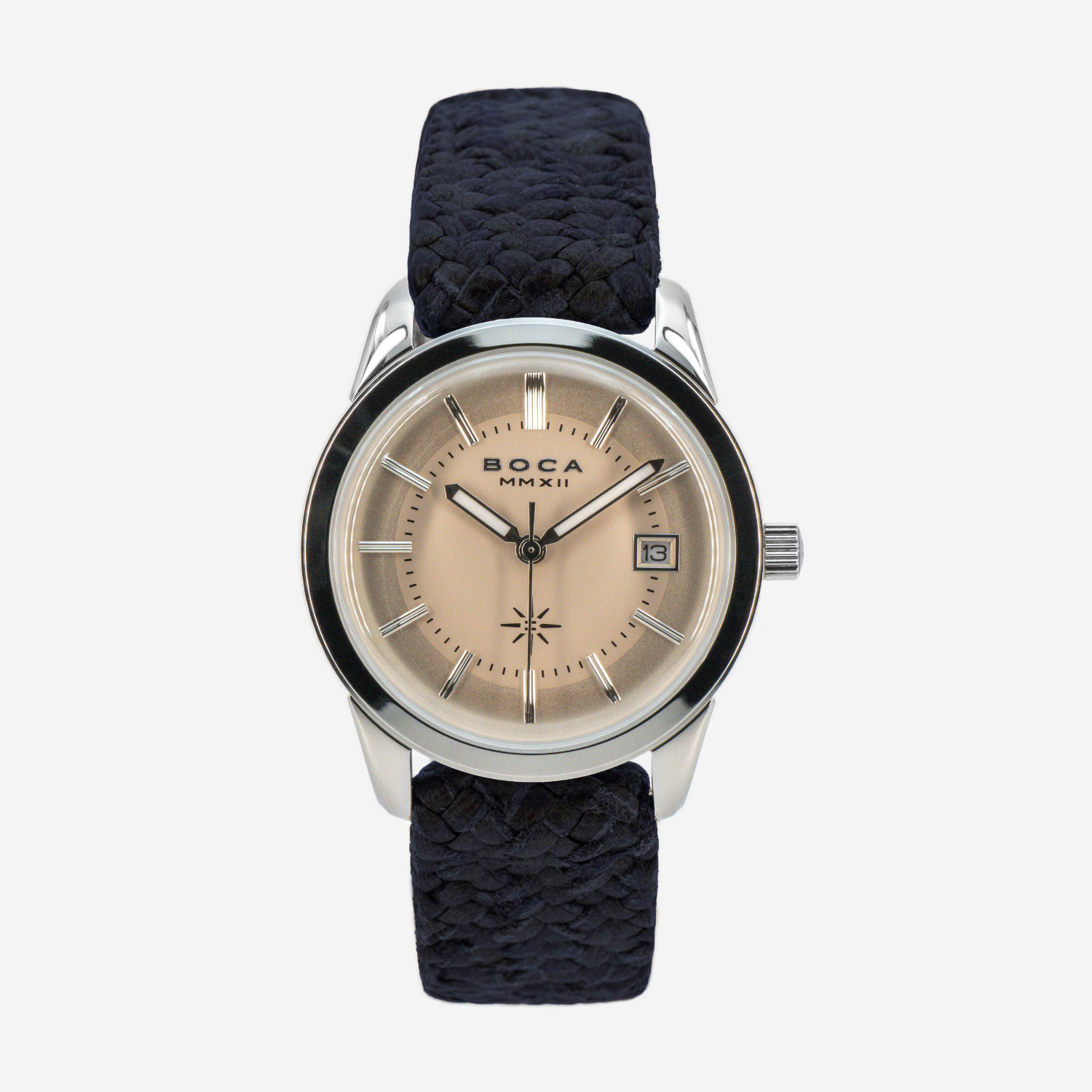 Heritage Ivory with Night Blue Wristband