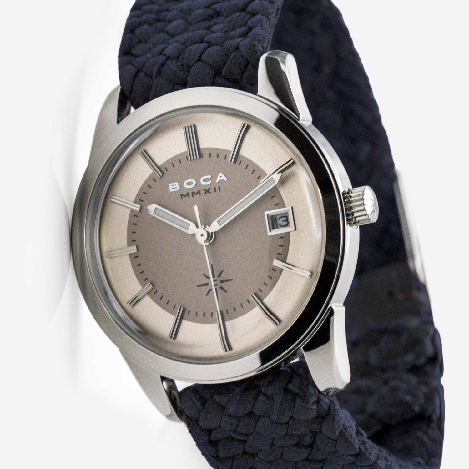 Heritage Ivory with Night Blue Wristband