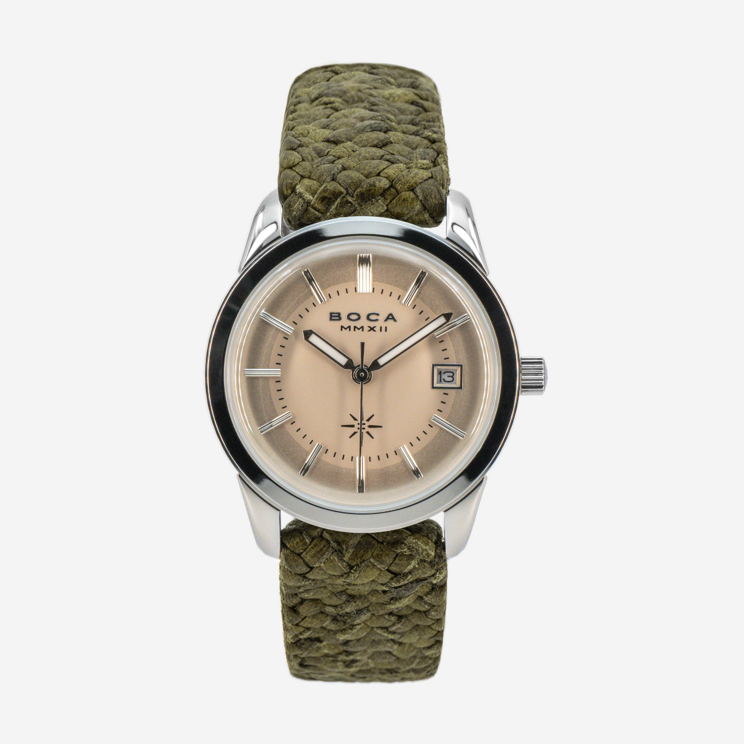 Heritage Ivory with Olive Wristband