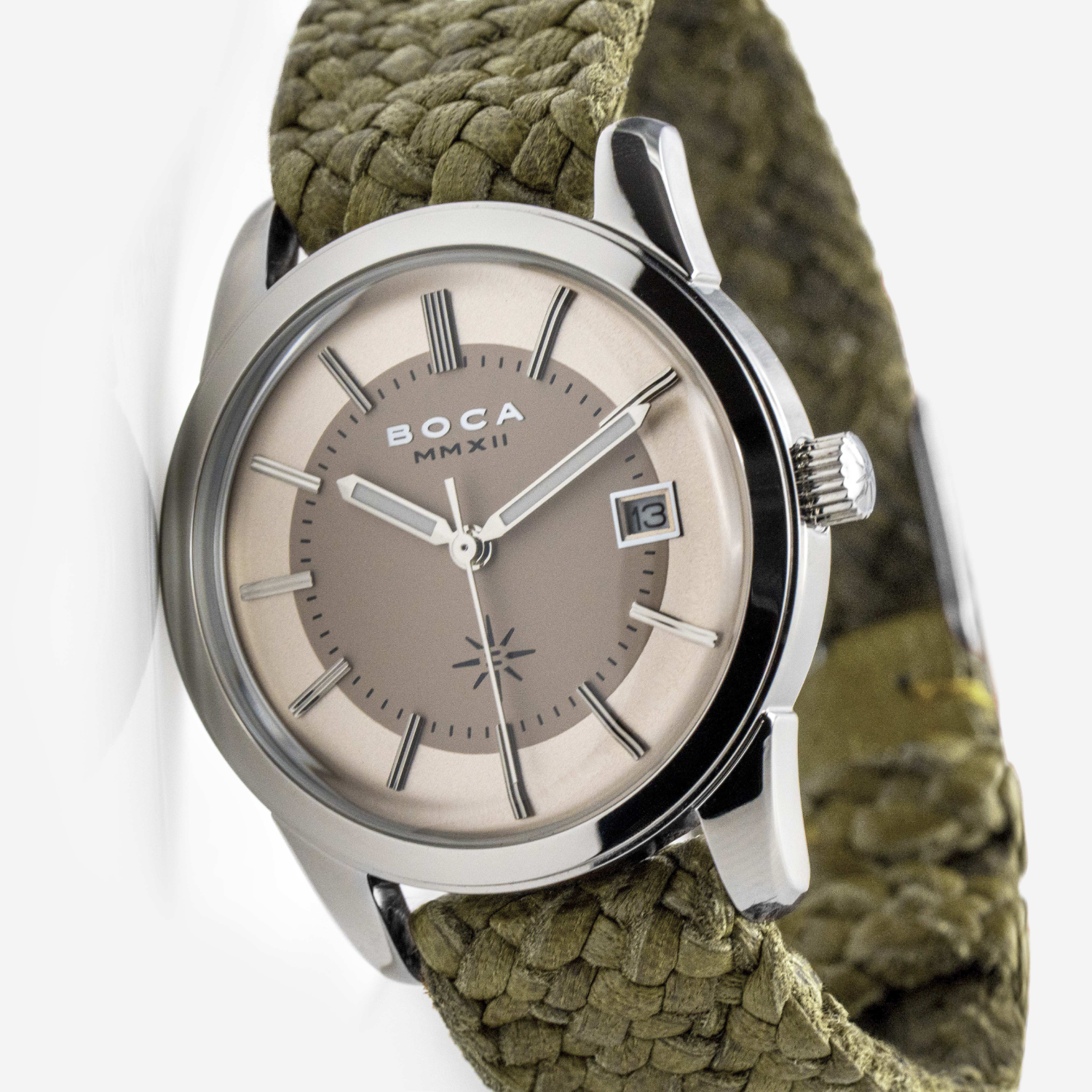 Heritage Ivory with Olive Wristband