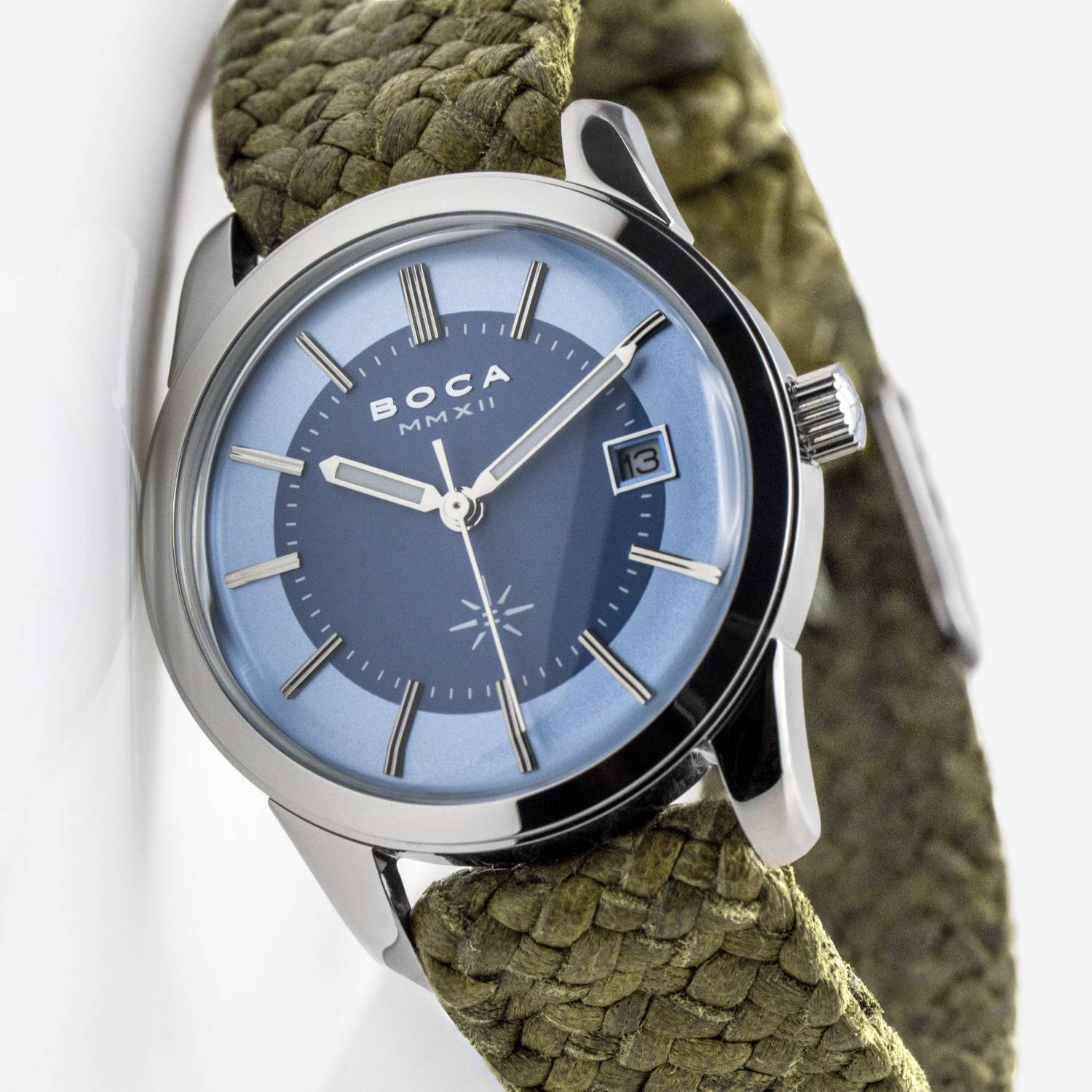 Heritage Light Blue with Olive Wristband