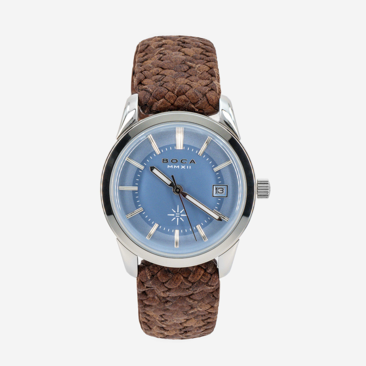 Heritage Light Blue with Tobacco Wristband
