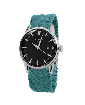 Alfieri Black - Turquoise Wristband - BOCA MMXII - Official website
