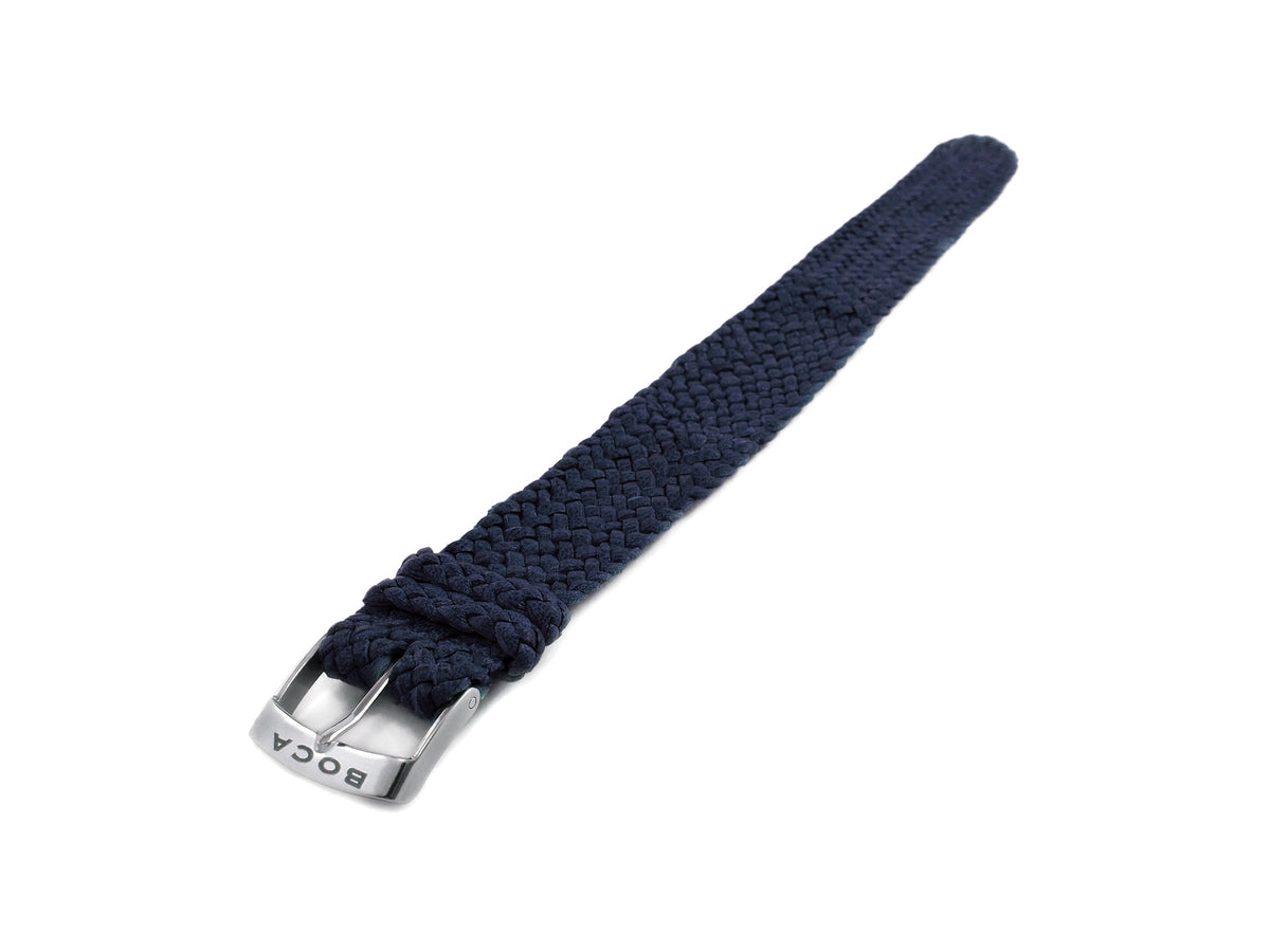 Night Blue leather watch strap - one piece - - BOCA MMXII - Official website