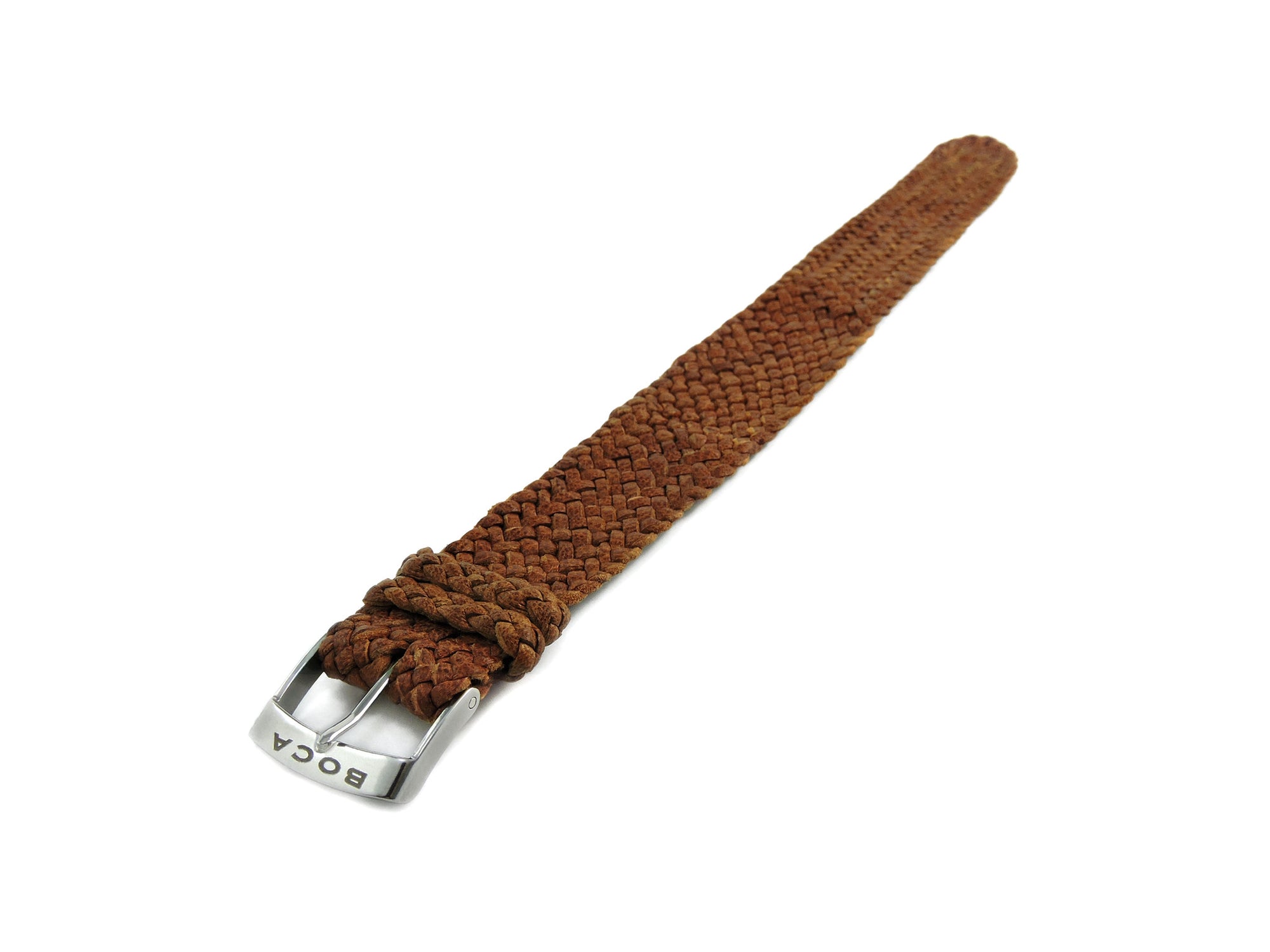 Bright Tobacco leather watch strap - one piece - - BOCA MMXII - Official website