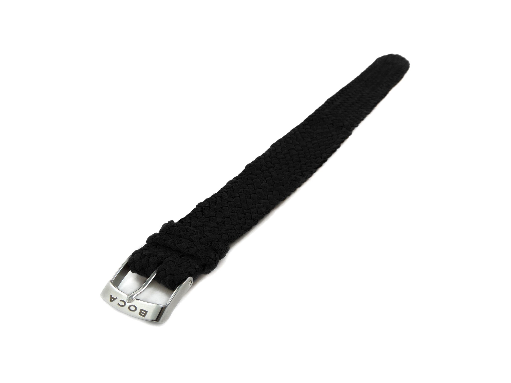 Black leather watch strap - one piece - - BOCA MMXII - Official website