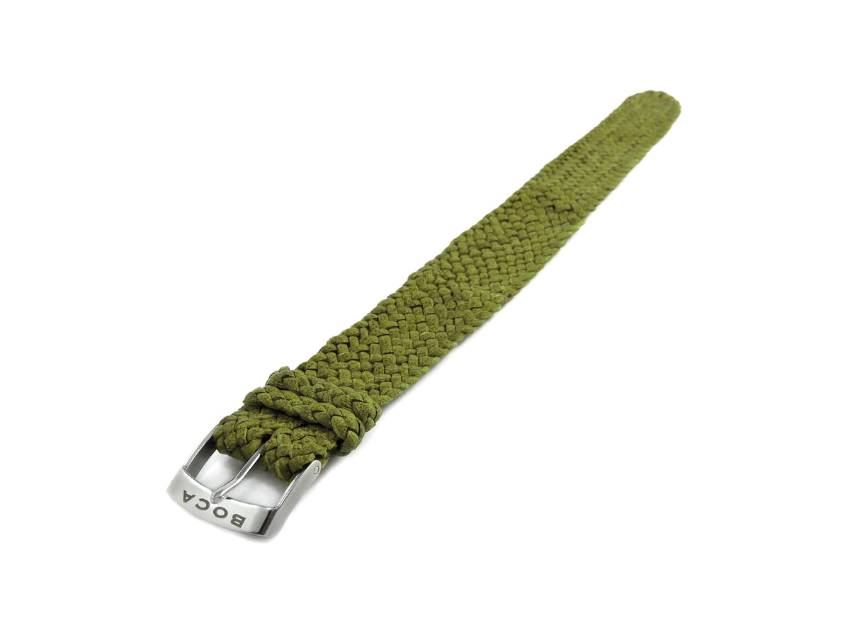 Olive leather watch strap - one piece - - BOCA MMXII - Official website