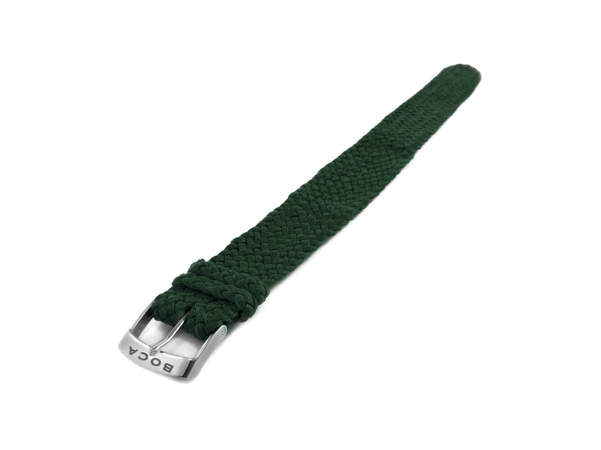 Forest Green leather watch strap - one piece - - BOCA MMXII - Official website