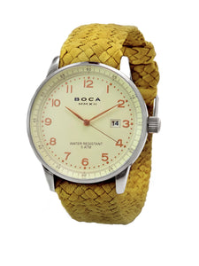 Grand Traveler Beige Beige - Yellow Wristband - BOCA MMXII - Official website