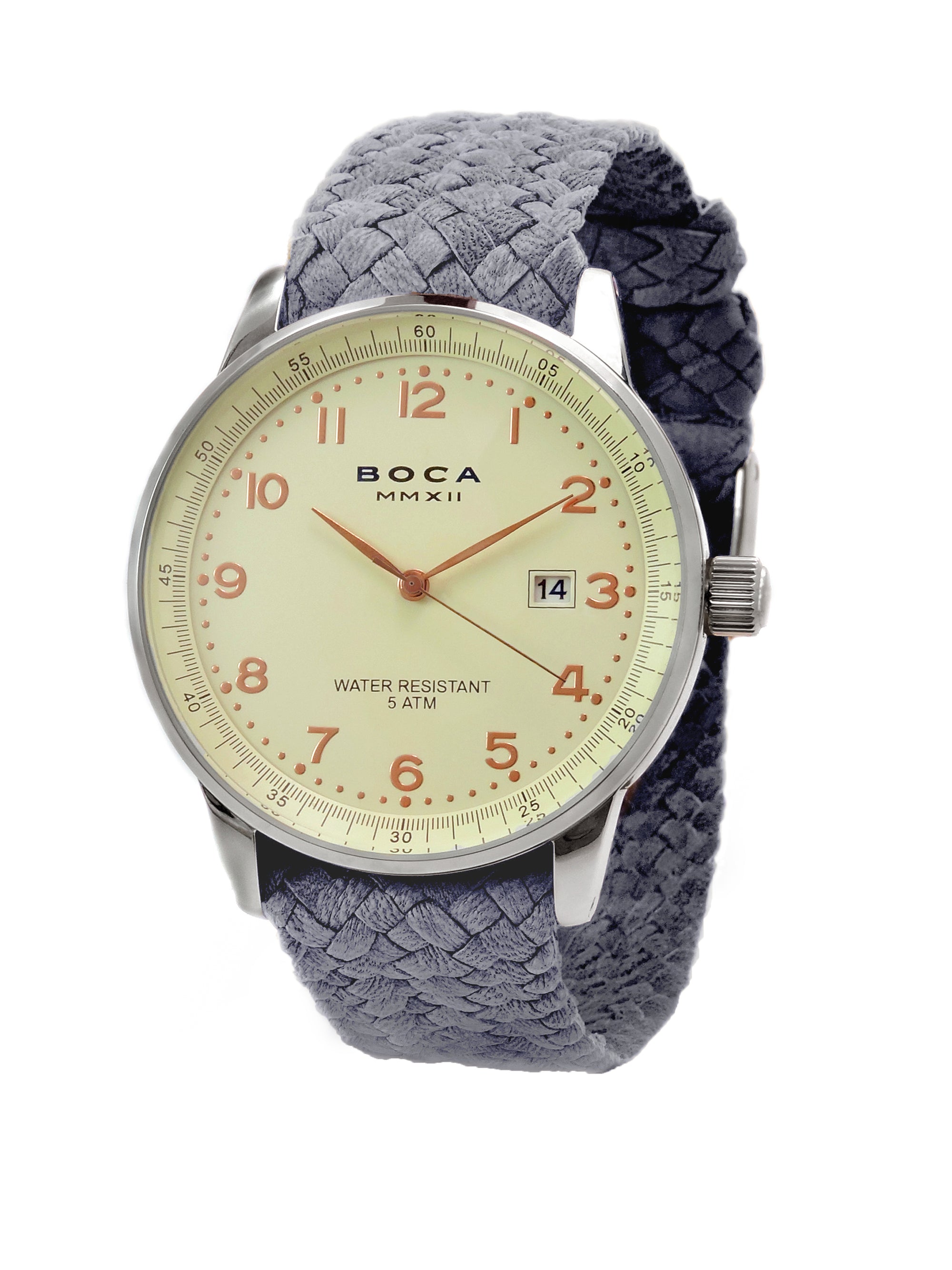 Grand Traveler Beige Beige - Grey Wristband - BOCA MMXII - Official website