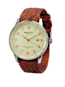Grand Traveler Beige Beige -  Red Wristband - BOCA MMXII - Official website