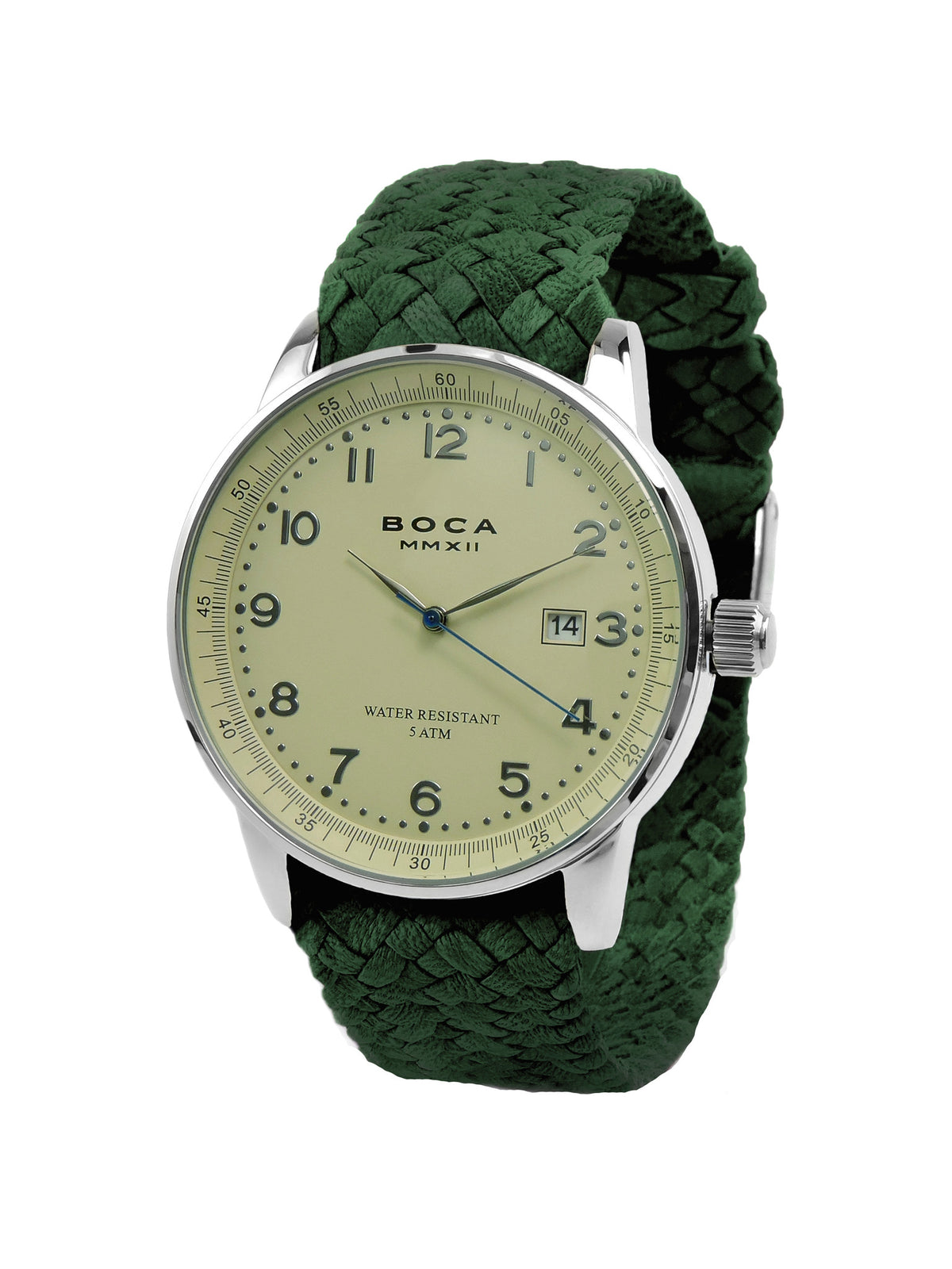 Grand Traveler Beige Silver -  Forest Green Wristband - BOCA MMXII - Official website