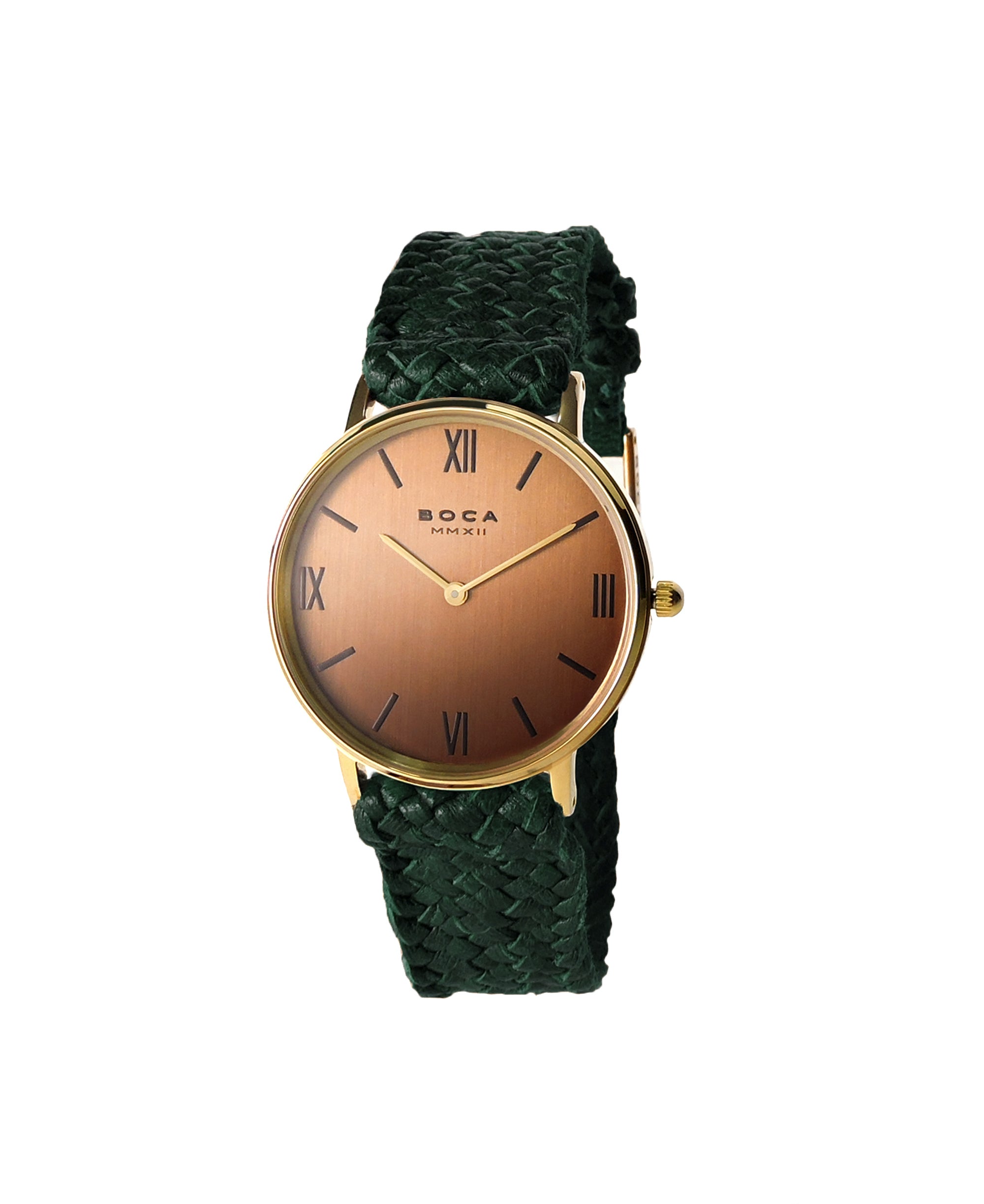 Montalban Small Gold - Forest Green Wristband