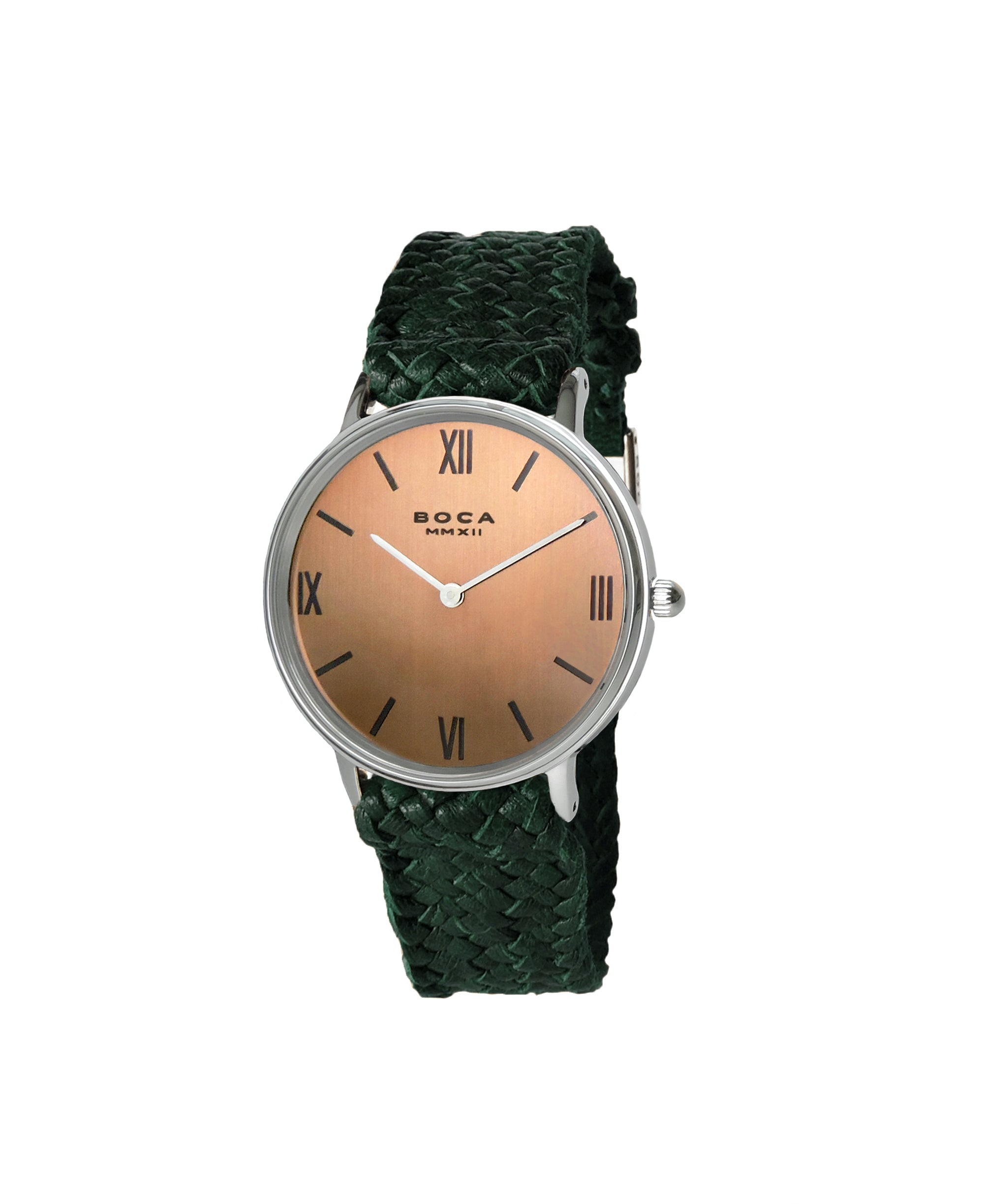 Montalban Small Silver - Forest Green Wristband