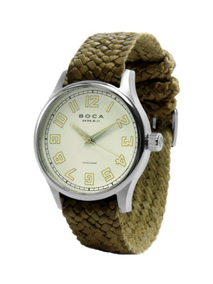 Primero Beige - Olive Wristband - BOCA MMXII - Official website