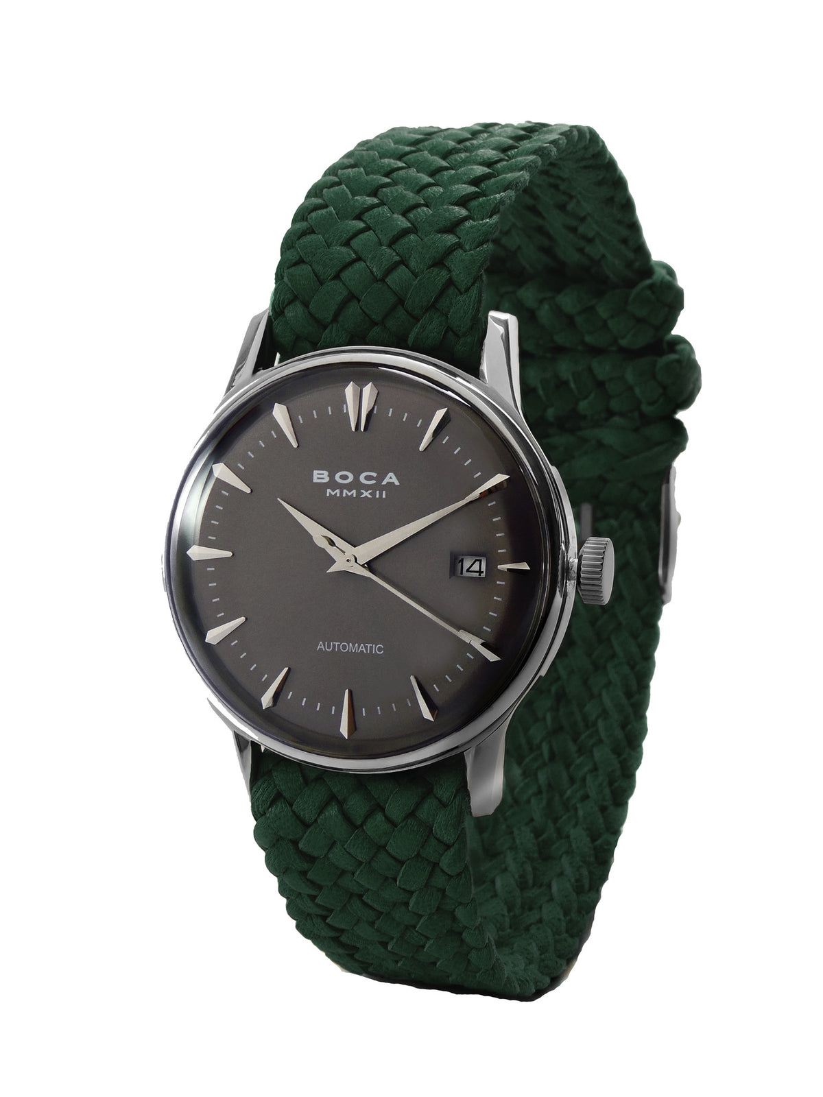 Riviera Black Automatic - Forest Green Wristband - BOCA MMXII - Official website
